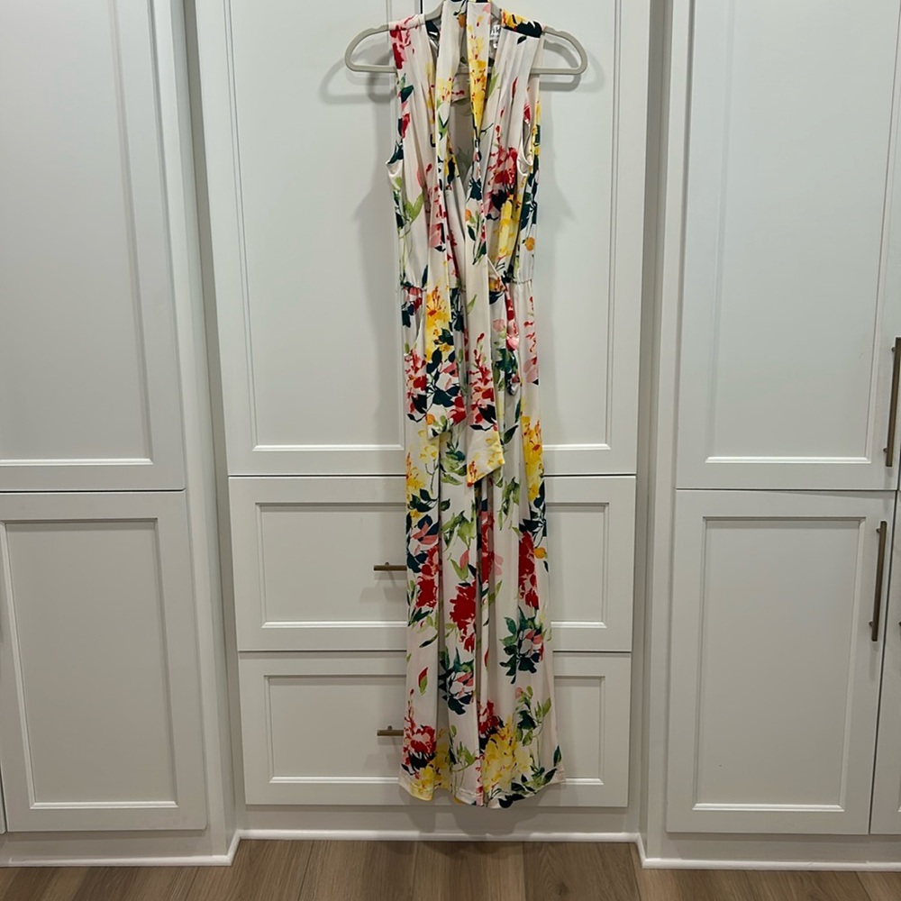 Nikki Poulos tropical jumpsuit